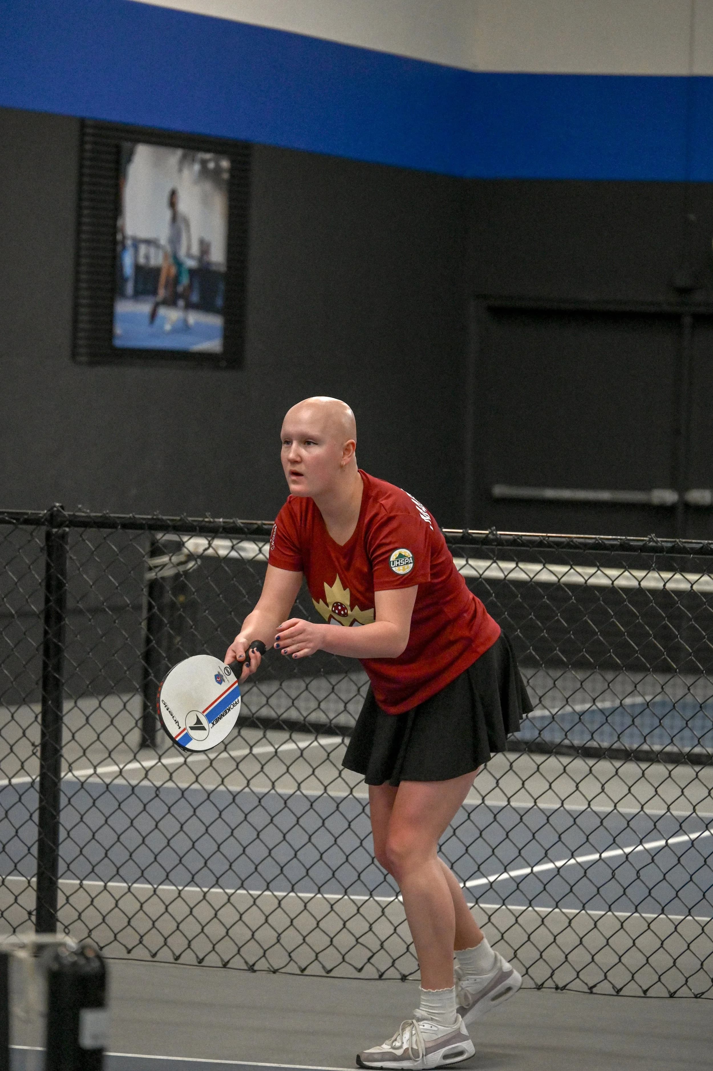 Girl playing pickleball 2