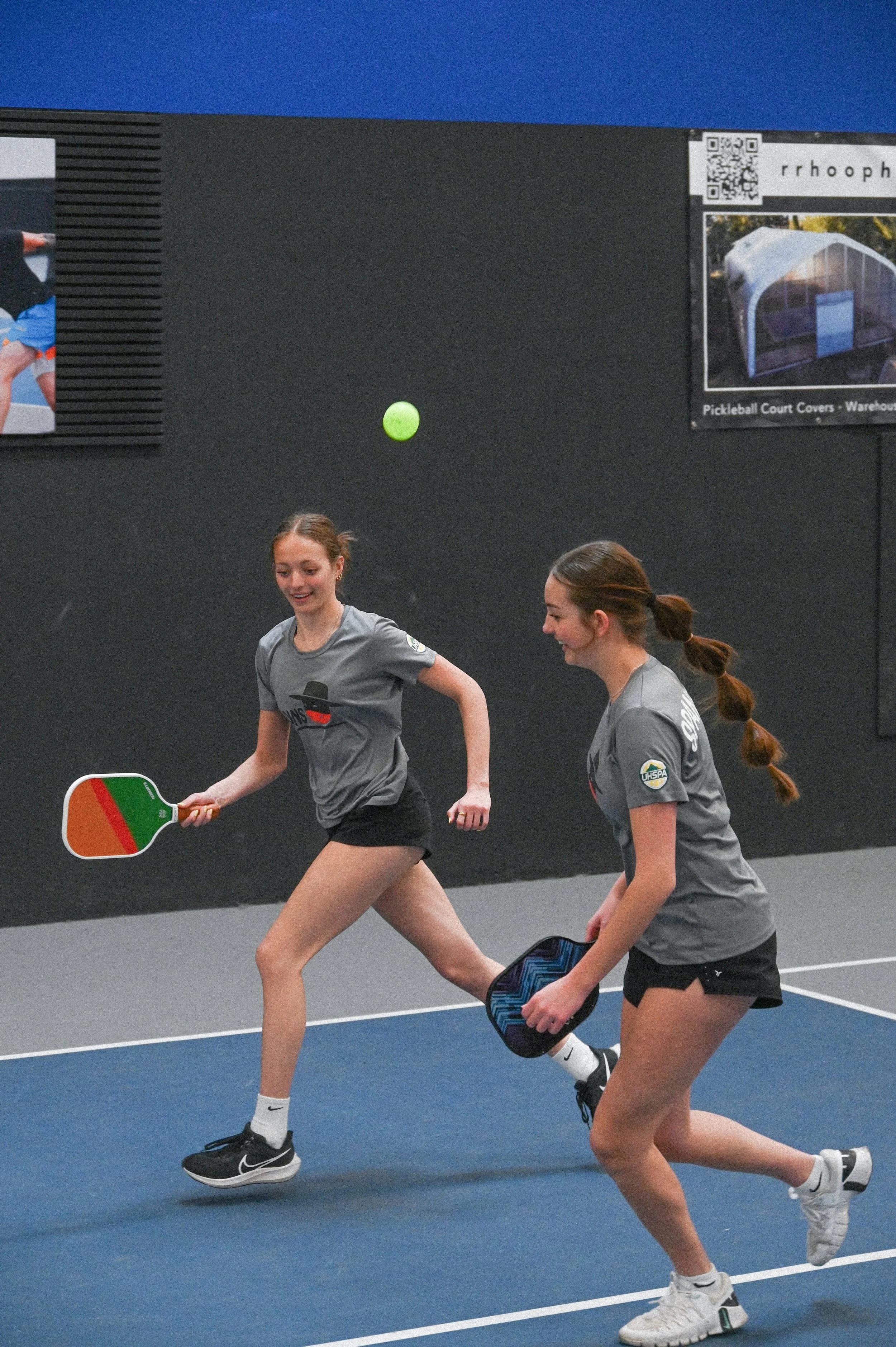 Girls playing pickleball 3